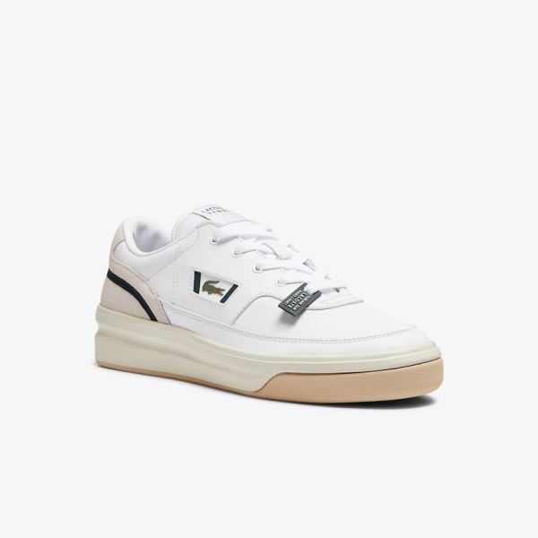 Lacoste G80 Leather and Suede Sneakers Pánské - Tenisky Bílé | CZ-H51ozN